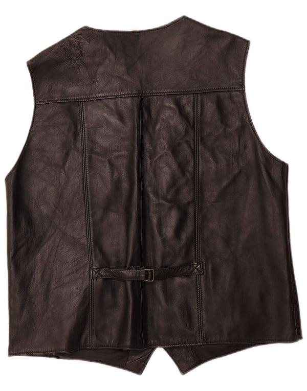 Gilet in pelle da uomo CODA 2XL Nero