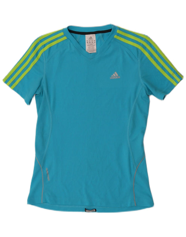 T-shirt da donna Adidas Top UK 10 piccola blu poliestere