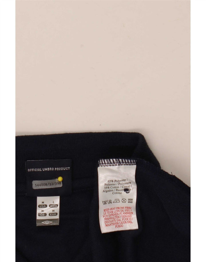 Polo da uomo Umbro media in poliestere blu navy
