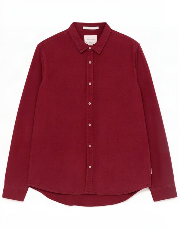 Camicia slim fit da uomo Calvin Klein Jeans misura grande in cotone bordeaux
