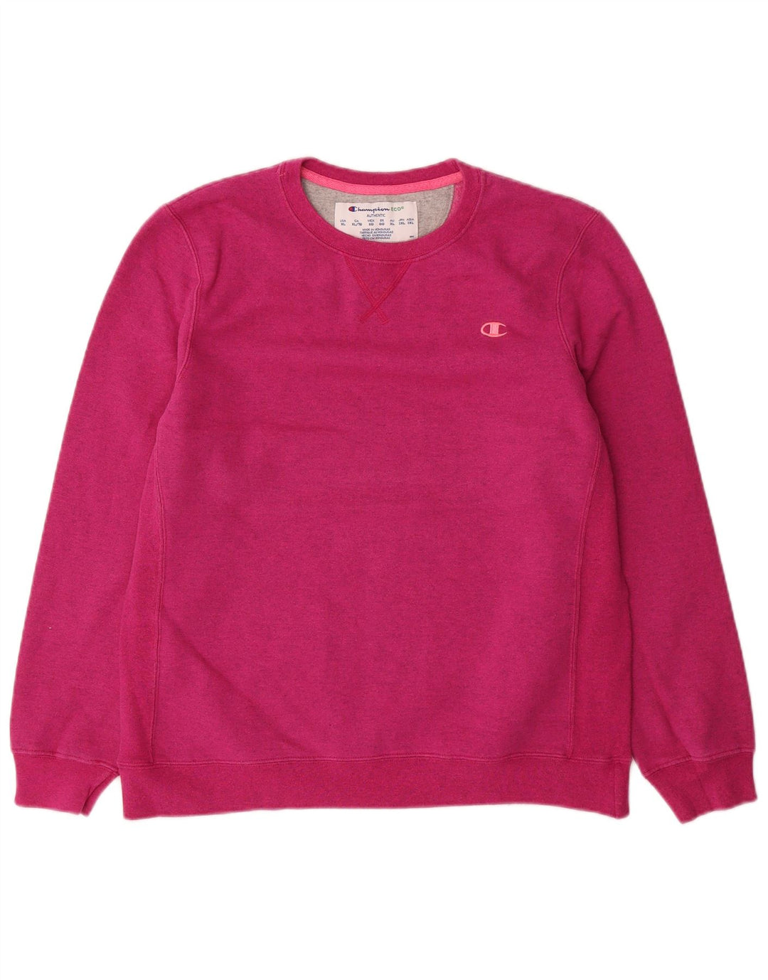 Felpa da donna CHAMPION Maglione UK 18 XL Cotone rosa