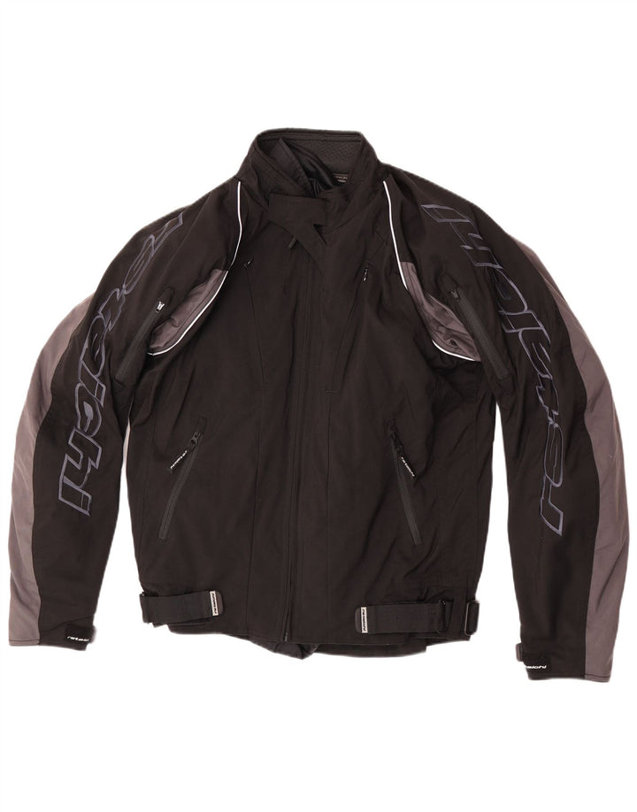 Giacca da corsa grafica da uomo RS Taichi UK 38 Nylon color block medio nero