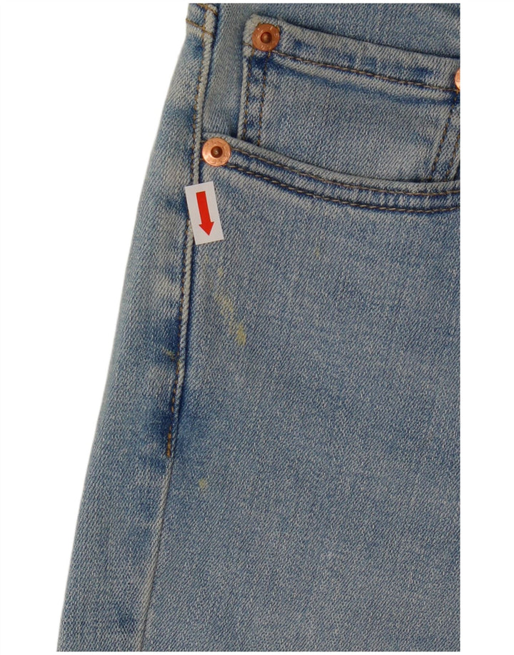 LEVI'S Jeans 511 Slim da Donna W32 L32 Blu Cotone