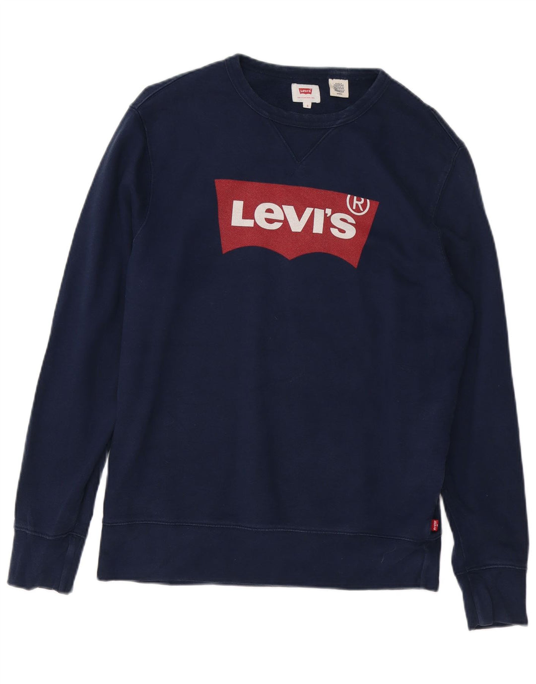 LEVI'S Felpa con grafica da uomo Maglione piccolo in cotone blu navy