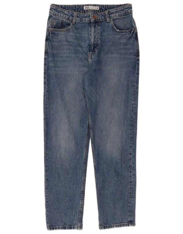 Jeans affusolati a vita alta da donna Zara EU 40 medio W30 L28 blu