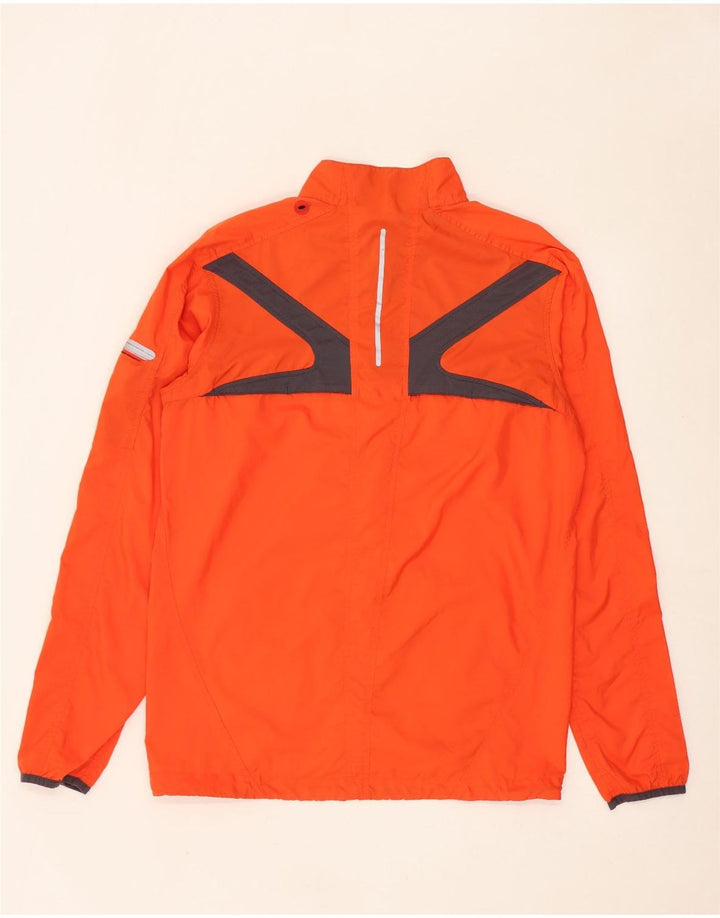 Giacca antipioggia ASICS da uomo UK 40 Large Arancione Colourblock Poliestere