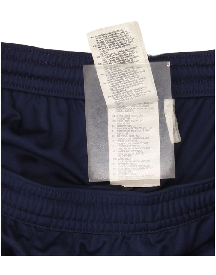 Pantaloncini sportivi Adidas Climalite da uomo di grandi dimensioni in poliestere color block blu navy