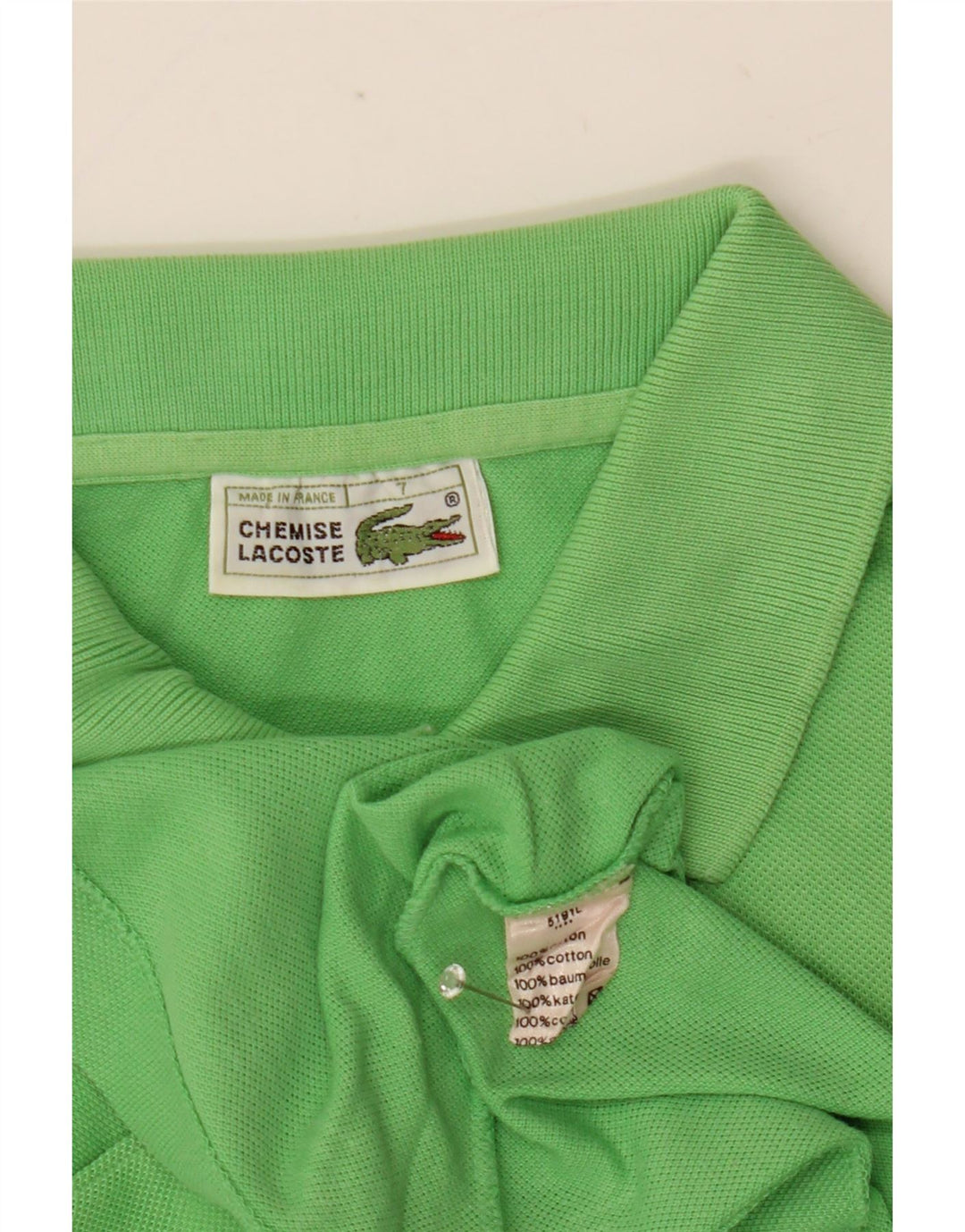 Polo da uomo Lacoste taglia 7 2XL cotone verde
