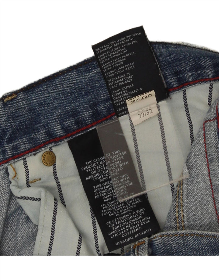 Jeans dritti da uomo Tommy Hilfiger W32 L32 cotone blu