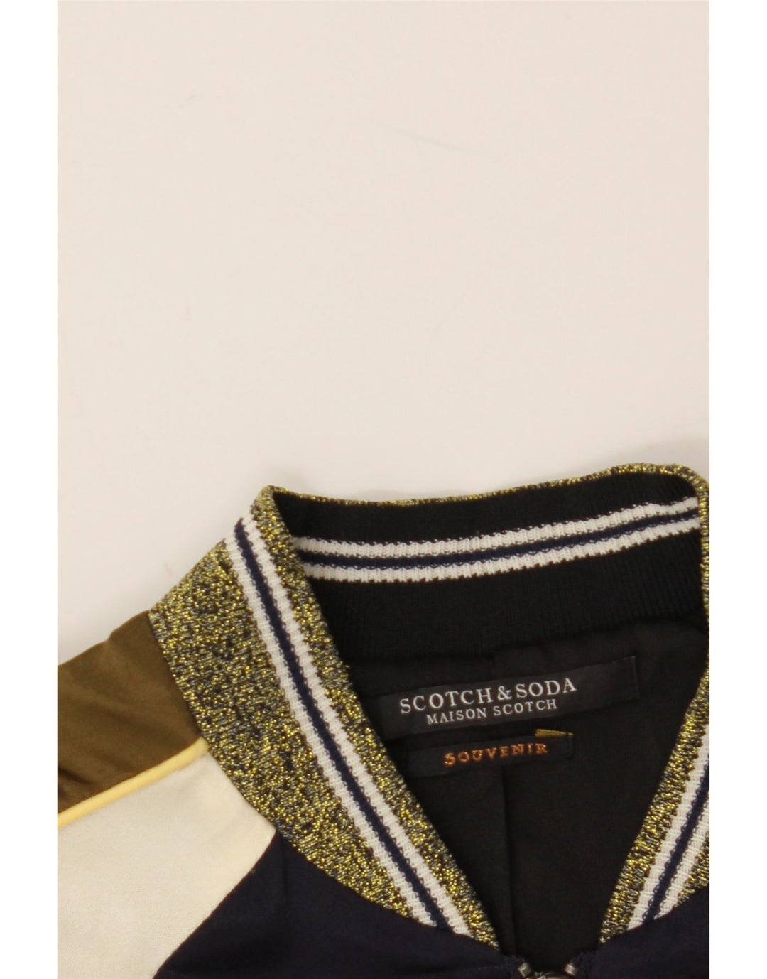 SCOTCH & SODA Womens Tracksuit Top Jacket UK 14 Medium Navy Blue