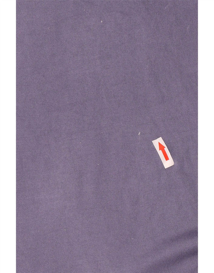 T-shirt Zara da uomo Top viola medio in viscosa