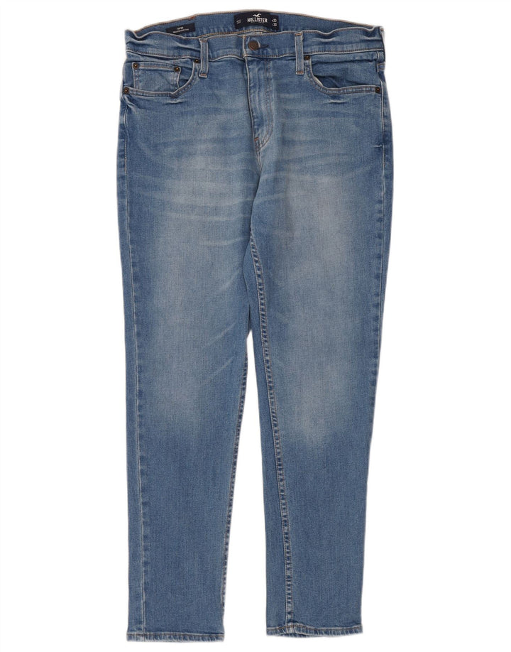 Jeans affusolati Hollister da uomo W33 L30 in cotone blu