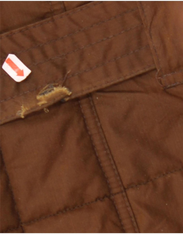 Giacca militare da donna in cotone cerato BARBOUR UK 16 grande cotone marrone