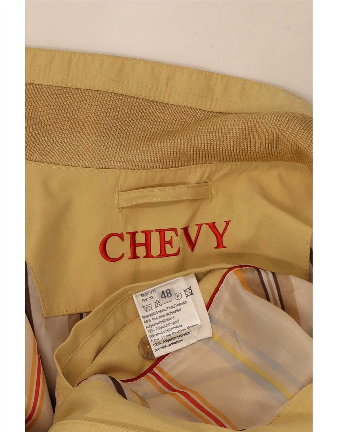 Giubbotto bomber da uomo Chevy IT 48 Poliestere giallo medio