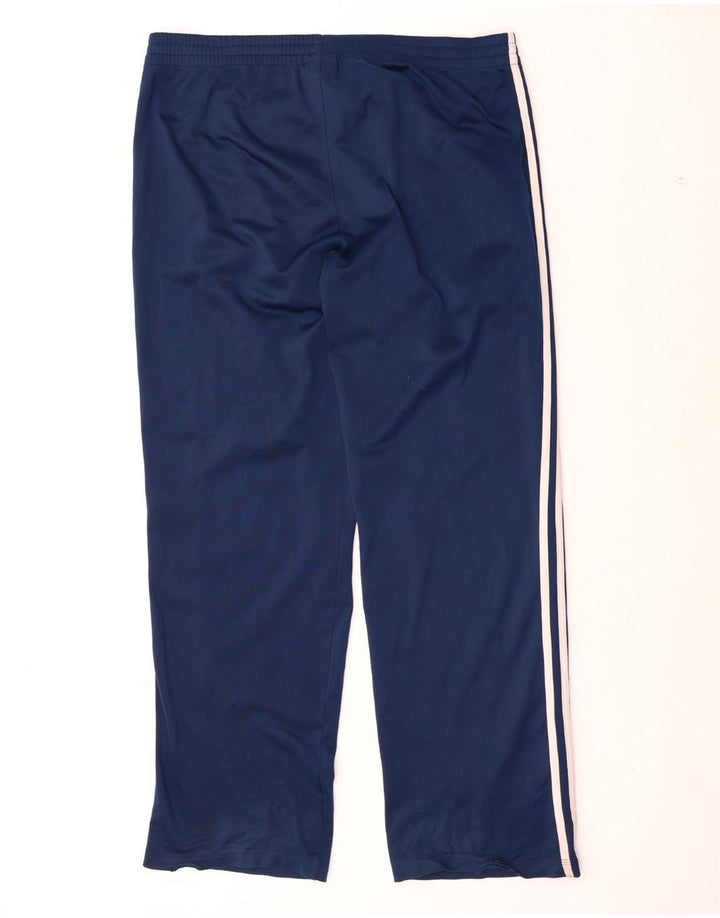 Pantaloni da tuta da uomo Adidas Large in poliestere blu navy