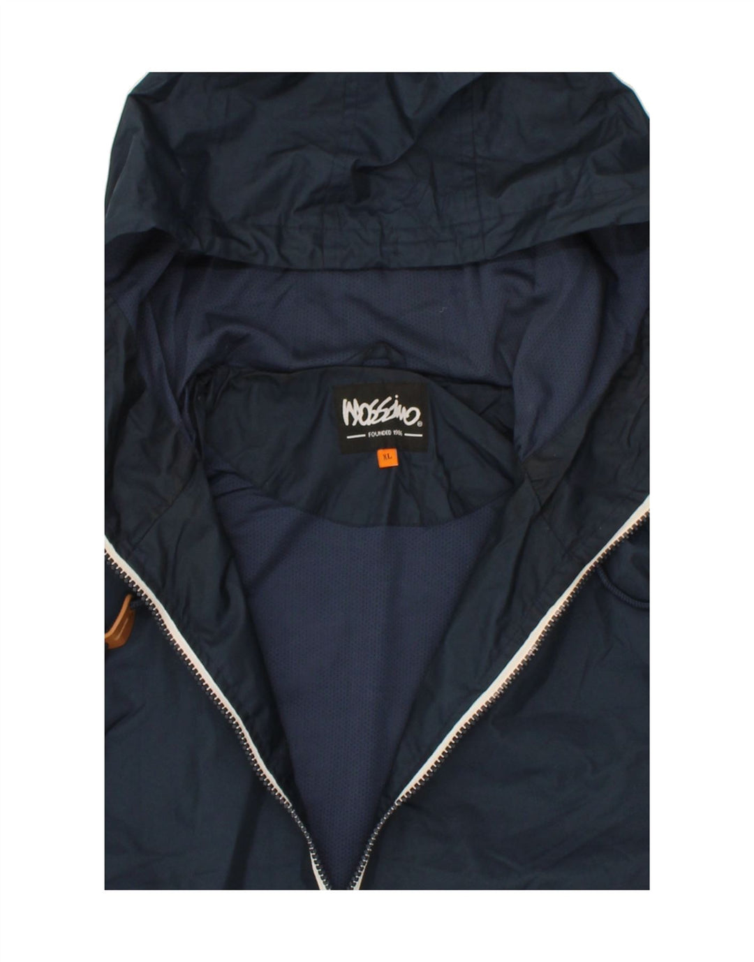 MOSSIMO Womens Hooded Rain Jacket UK 18 XL Navy Blue Polyester Vintage Mossimo and Second-Hand Mossimo from Messina Hembry 