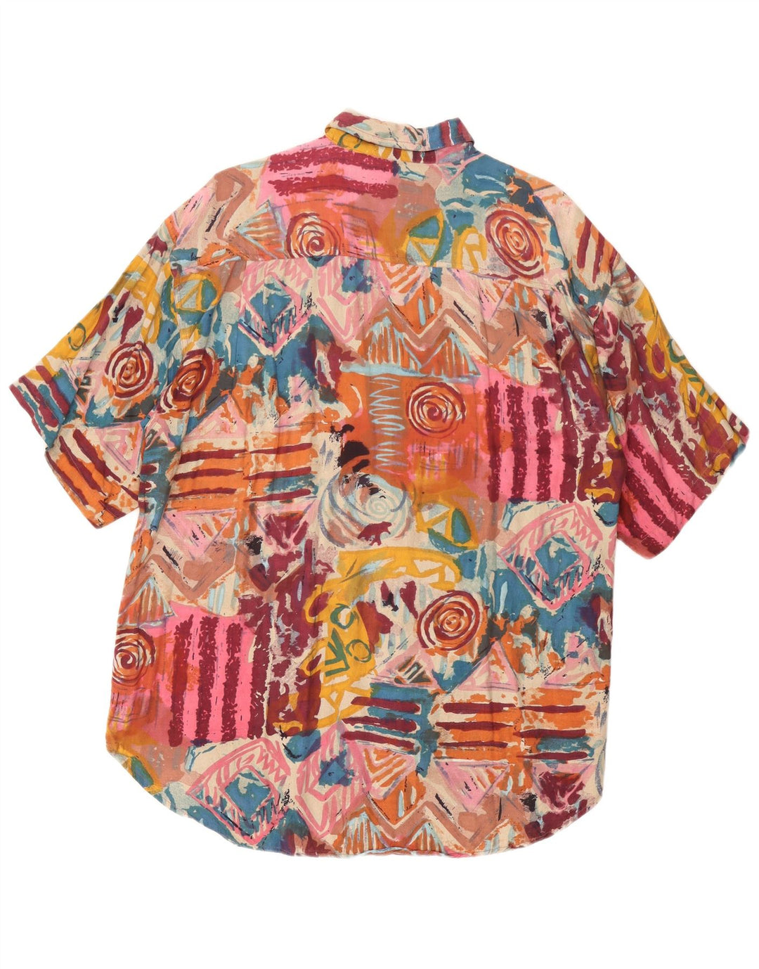 Camicia a maniche corte da uomo AVANTI XL Viscosa geometrica multicolore