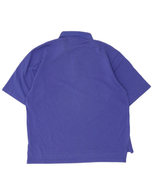 Polo Adidas da uomo UK 40/42 cotone viola medio