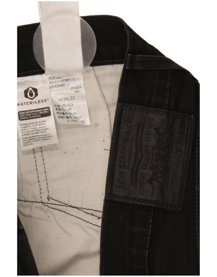 Jeans skinny da uomo Levi's W36 L32 cotone nero