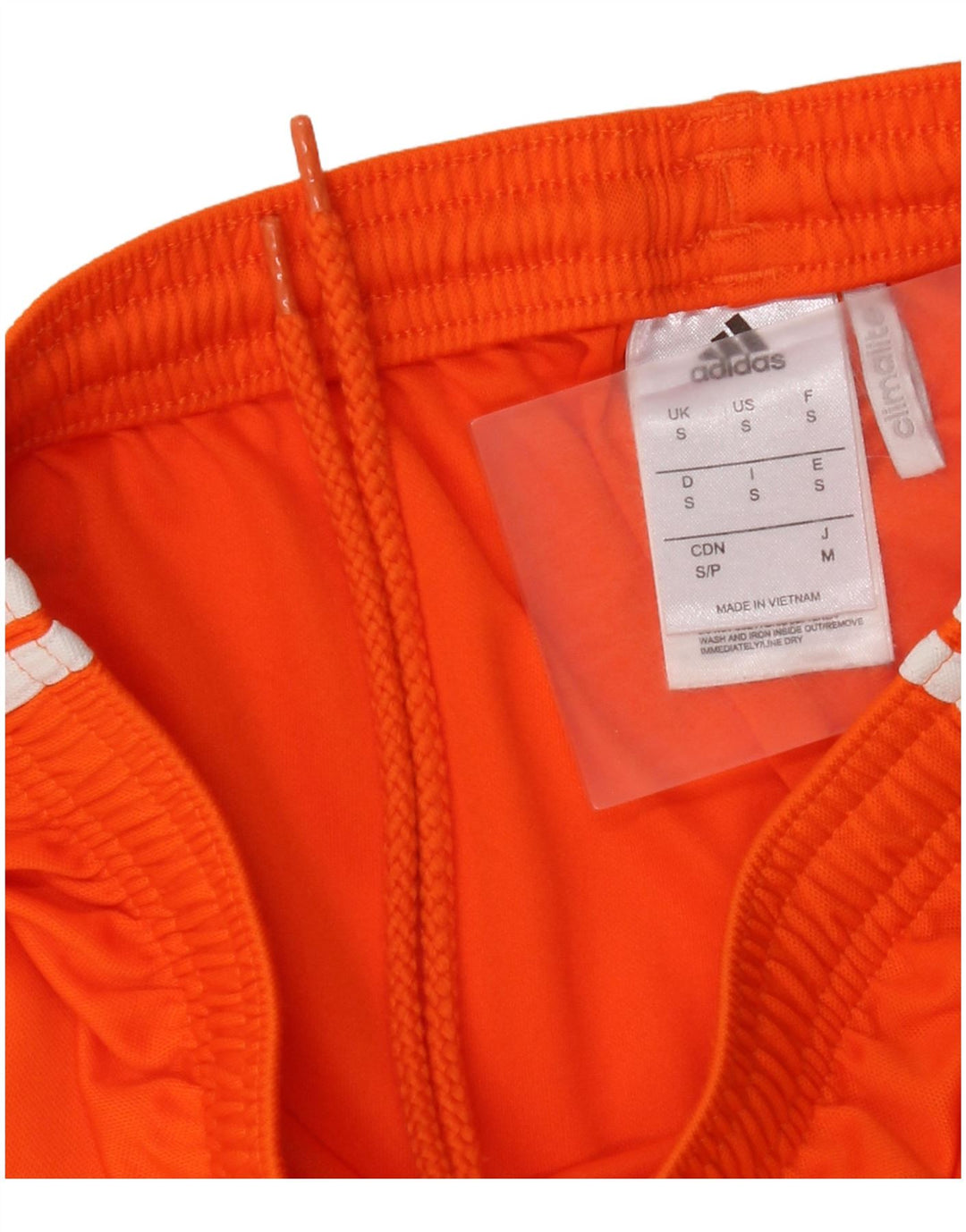 Pantaloncini sportivi Adidas Climalite da uomo piccoli in poliestere arancione