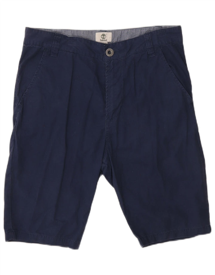 Pantaloncini chino da ragazzo TIMBERLAND 15-16 anni W30 blu navy in cotone