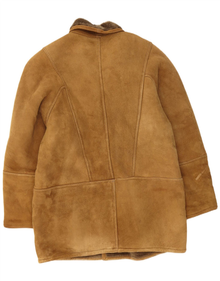 Cappotto vintage in shearling da uomo IT 54 2XL Shearling beige