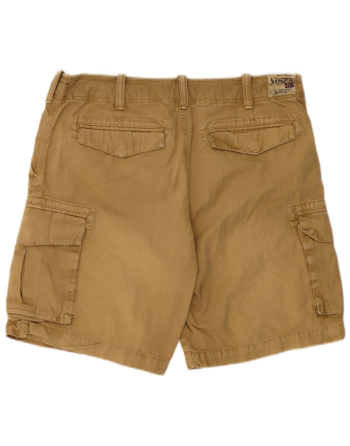 Pantaloncini cargo da uomo Napapijri W33 in cotone beige medio