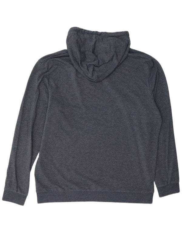 Felpa con cappuccio grafica da uomo Jack & Jones 2XL cotone blu