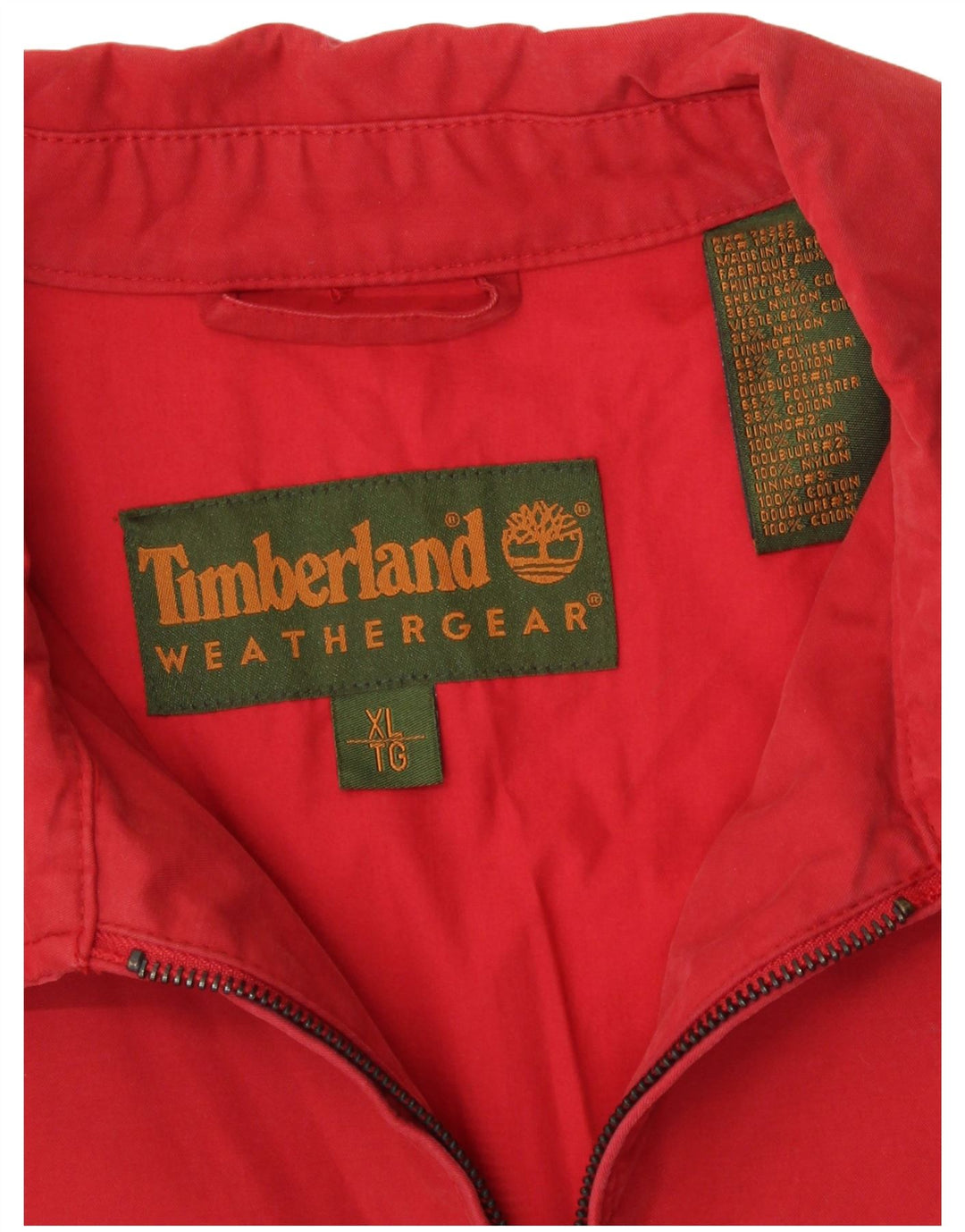Giacca bomber da uomo Timberland UK 42 XL cotone rosso