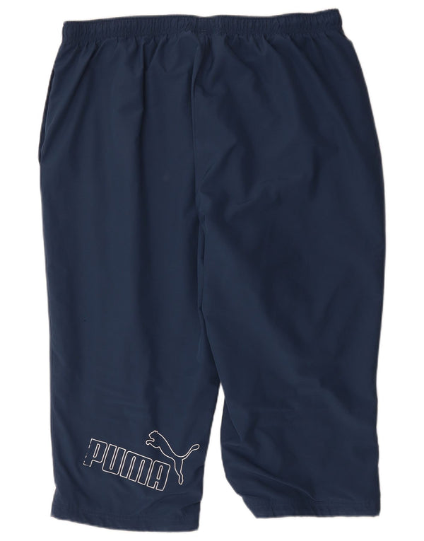 Pantaloni da tuta Puma da uomo con grafica Capri 2XL poliestere blu navy