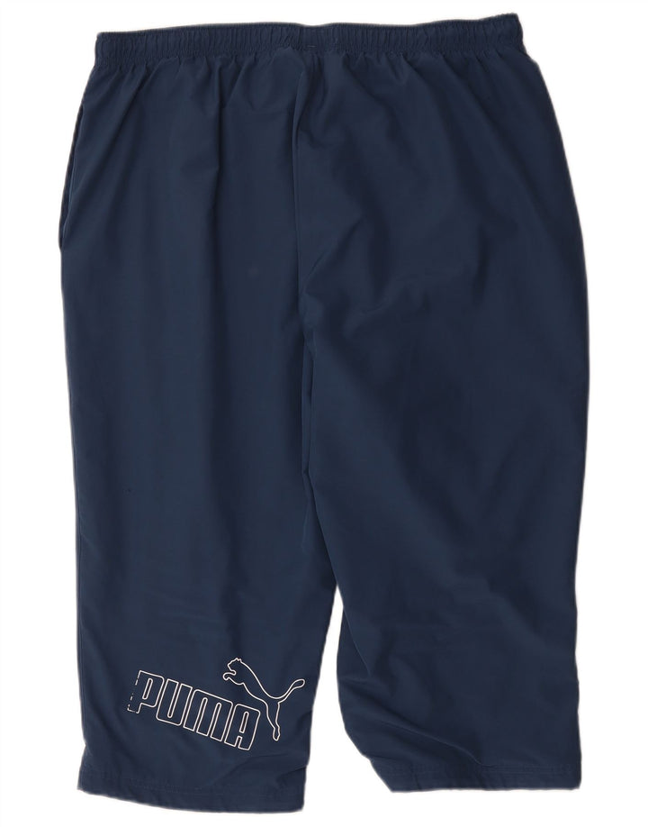 Pantaloni da tuta Puma da uomo con grafica Capri 2XL poliestere blu navy