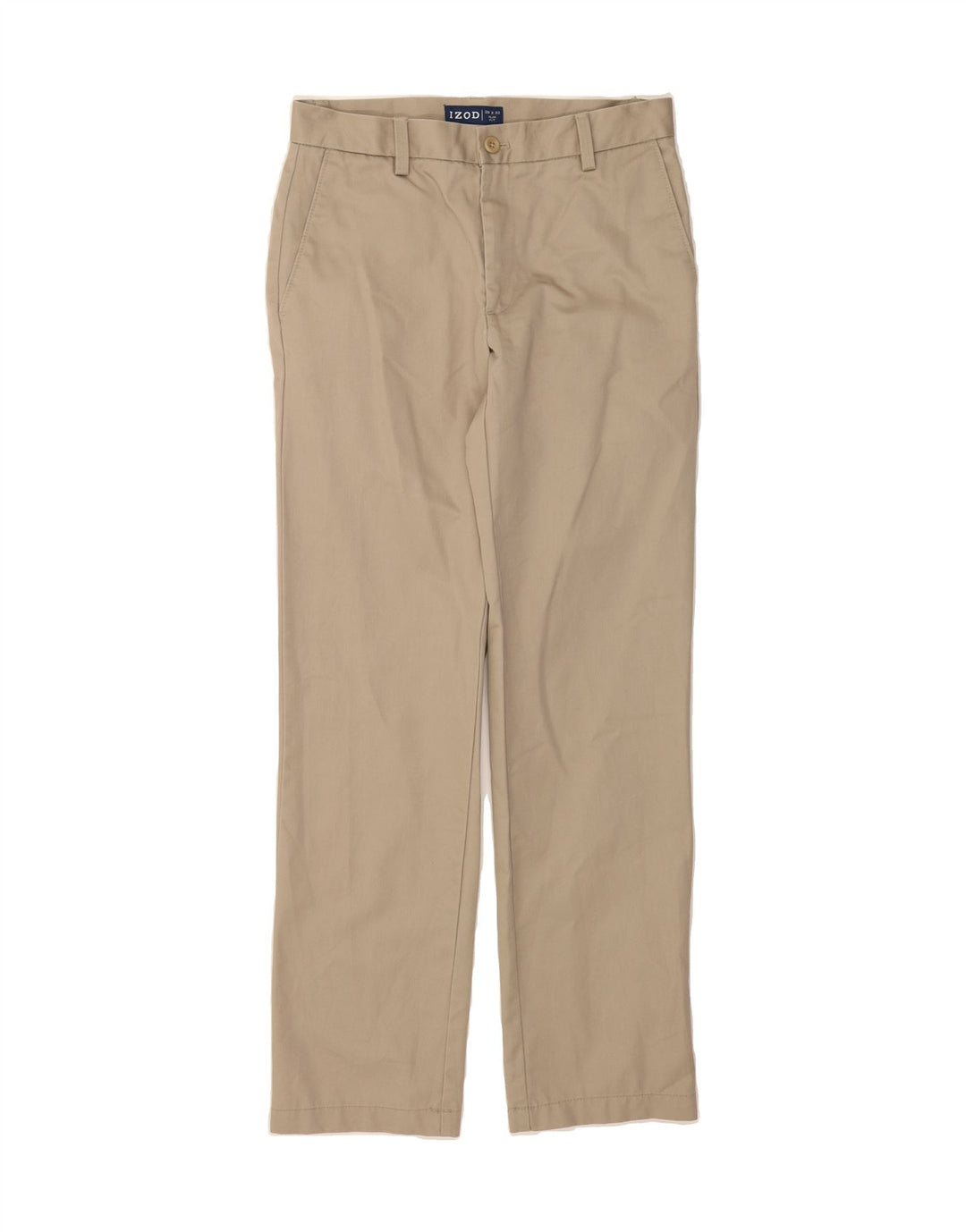 IZOD Mens Slim Fit Chino Trousers W29 L32 Beige Vintage Izod and Second-Hand Izod from Messina Hembry 
