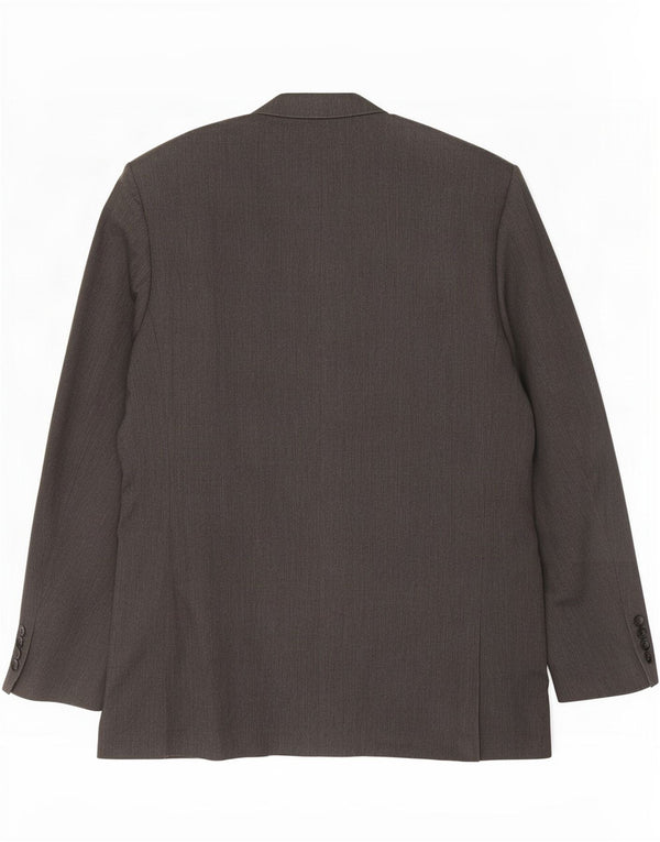 Giacca blazer da uomo a vestibilità regolare a 2 bottoni Marks & Spencer UK 44 XL Grigia