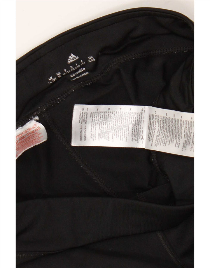 Leggings Adidas Climalite Capri per ragazze 14-15 anni in poliestere nero