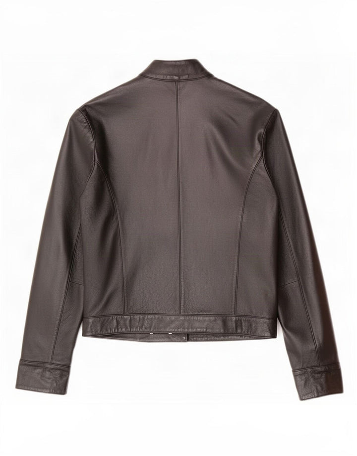 Giacca in pelle da donna Les Boulevards IT 44 media nera