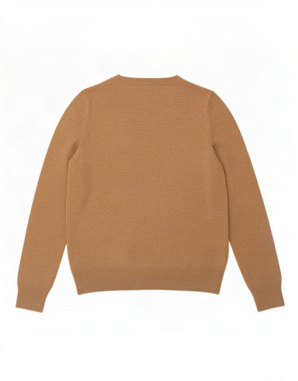 Gap Maglione da donna con scollo a barca con grafica US 8 Nylon marrone medio