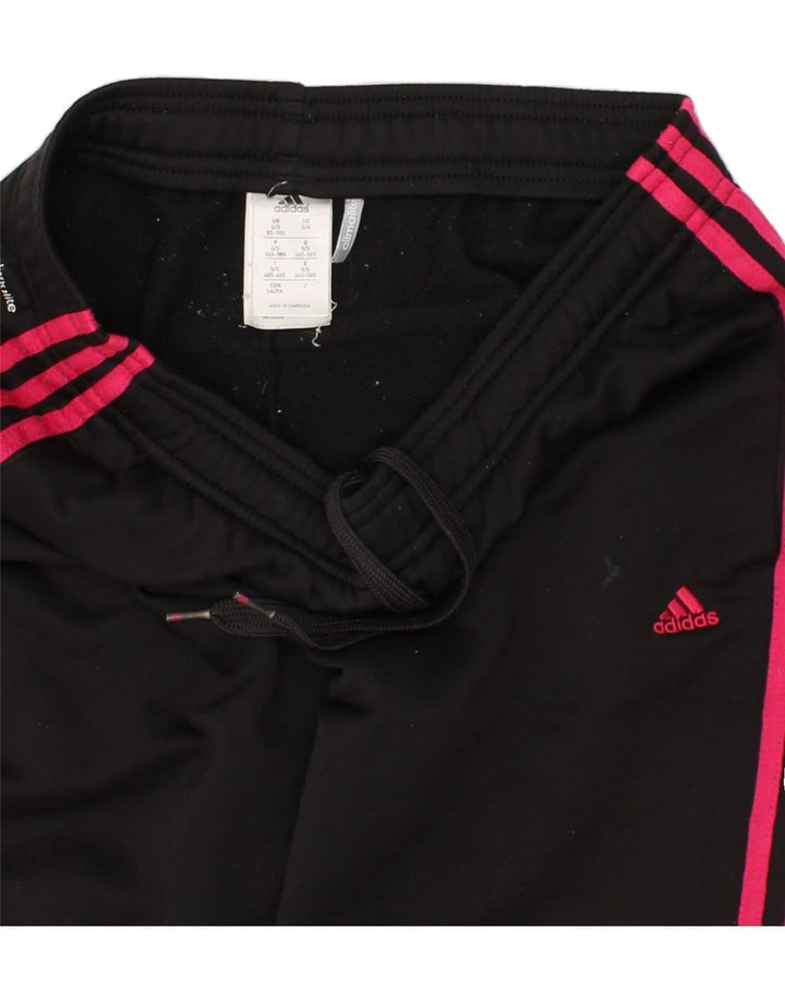 Pantaloni da tuta ADIDAS Climalite da donna UK 8/10 Small Poliestere nero