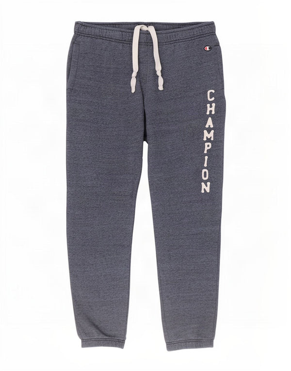 Pantaloni da tuta con grafica da uomo Champion, pantaloni da jogging, grandi, blu navy screziati