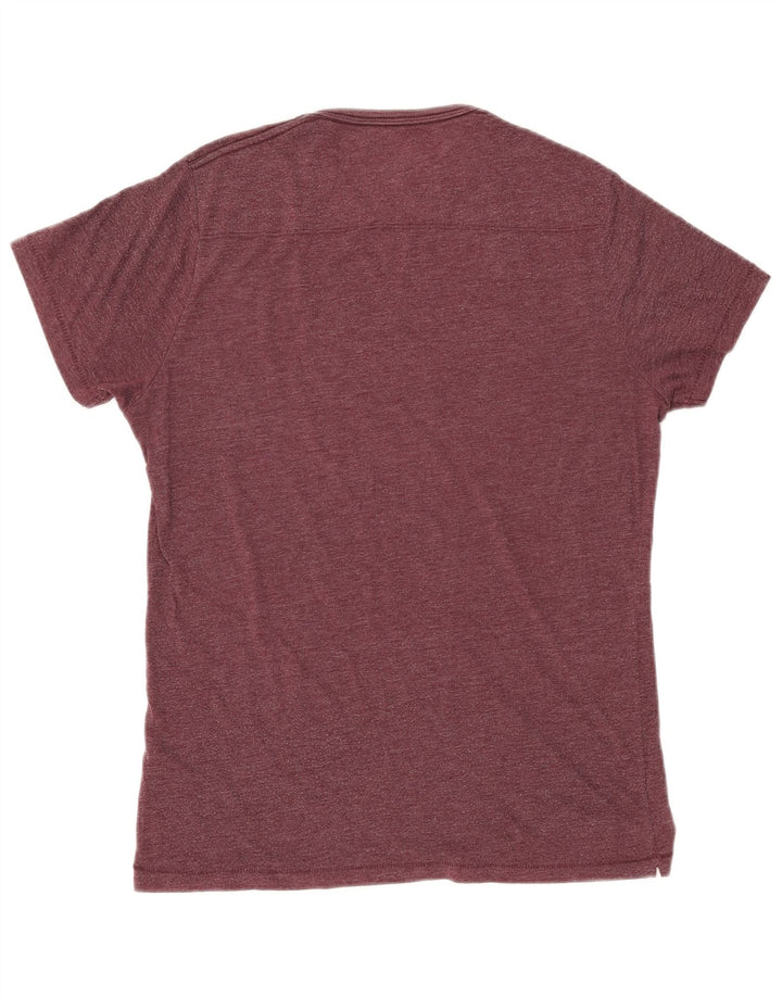 T-shirt da uomo FRENCH CONNECTION Top in cotone bordeaux medio