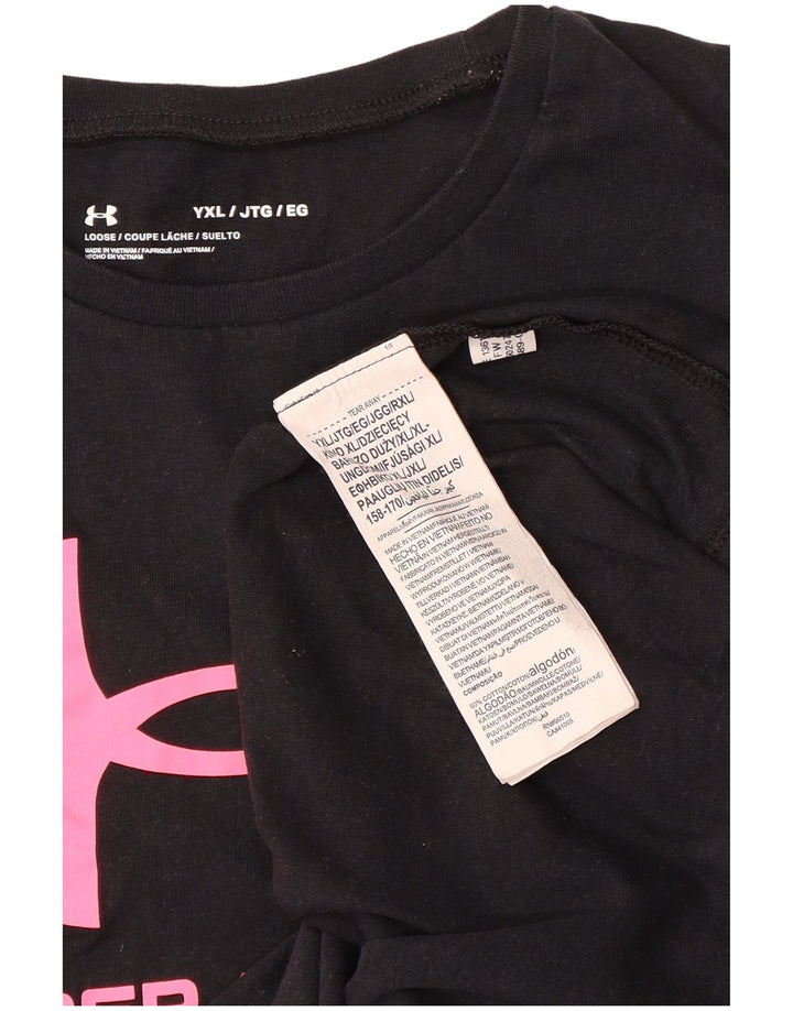 Maglietta grafica ampia UNDER ARMOUR per ragazze 13-14 anni XL Nera