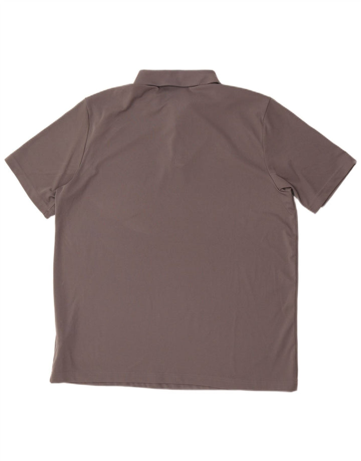 Polo Adidas Aeroready da uomo XL in poliestere grigio