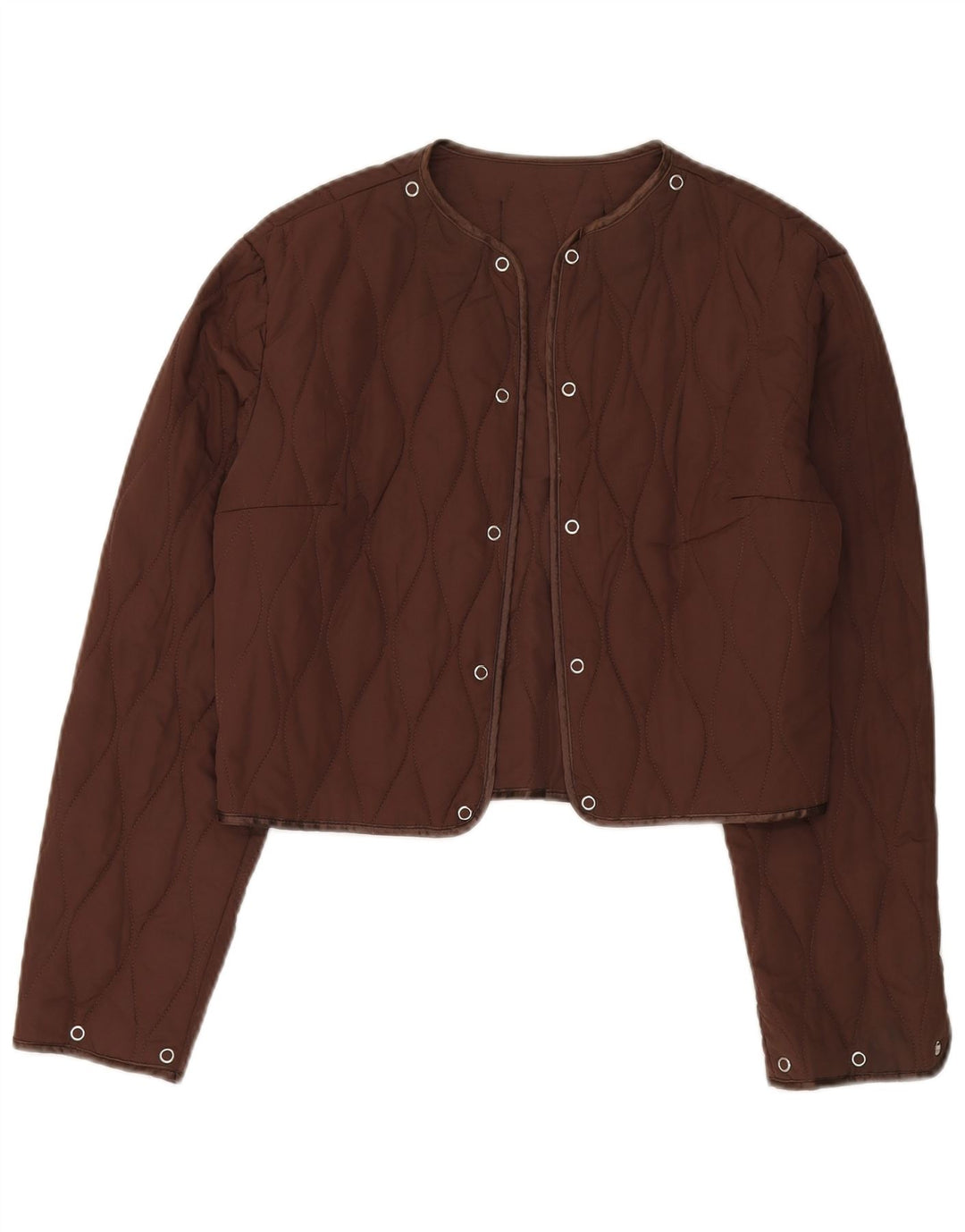 Giacca trapuntata corta da donna Roccobarocco UK 14 Marrone medio