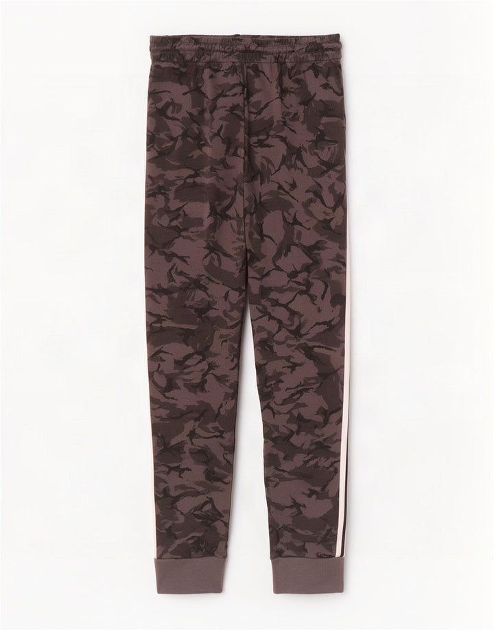 Pantaloni da tuta da uomo Adidas Joggers in cotone mimetico grigio medio