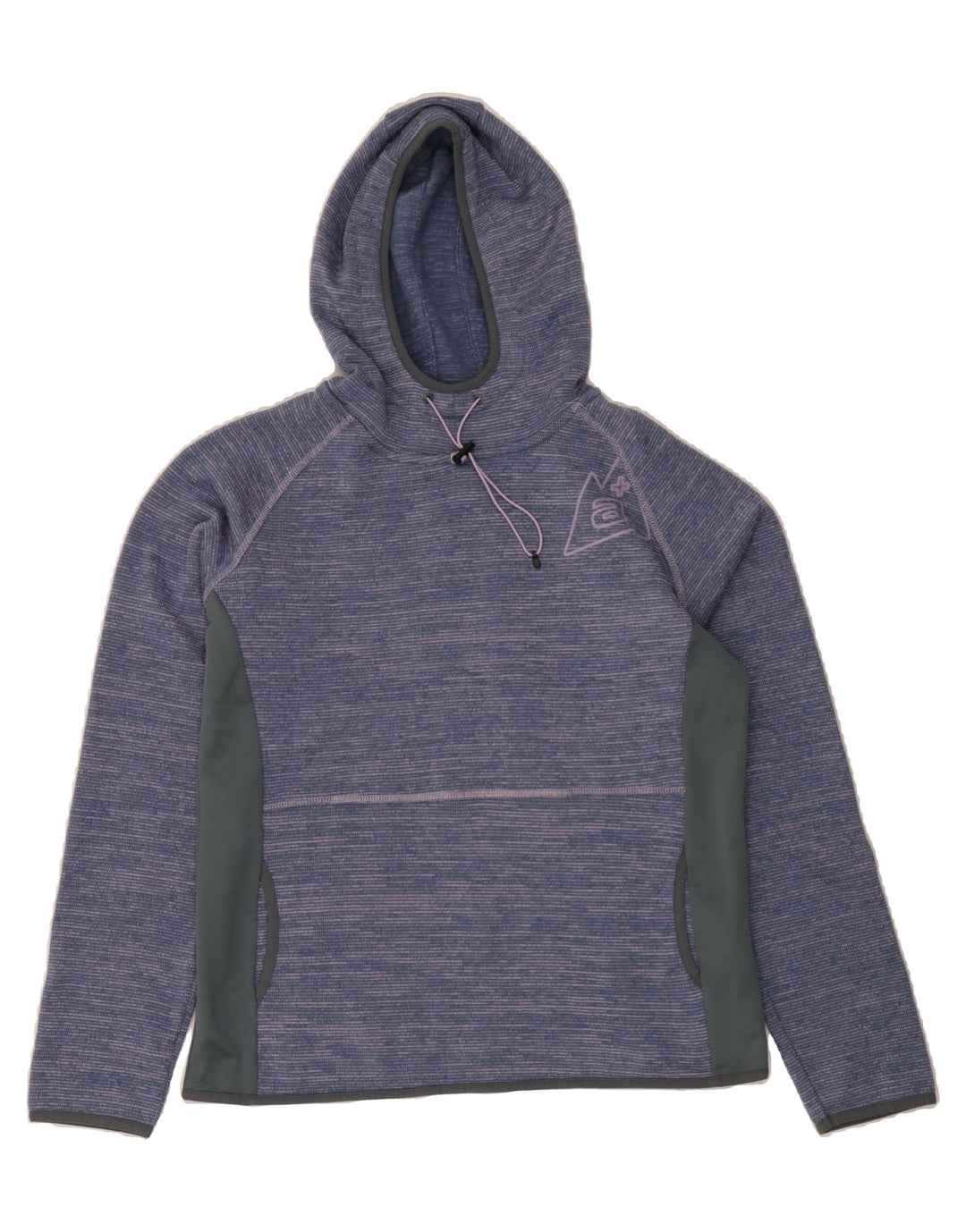 ALPENPLUS Womens Hoodie Jumper UK 18 XL Blue Flecked Polyester Vintage Alpenplus and Second-Hand Alpenplus from Messina Hembry 