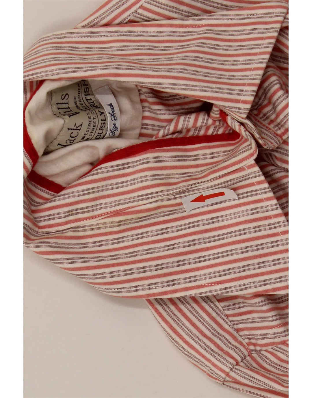 Camicia da uomo Jack Wills piccola in cotone a righe rosse
