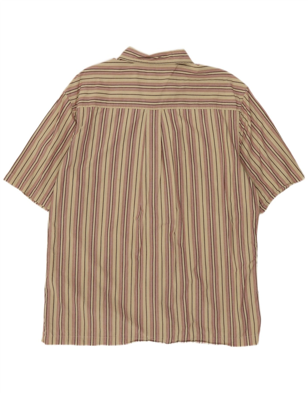 TIMBERLAND Camicia a maniche corte da uomo in cotone a righe beige grande