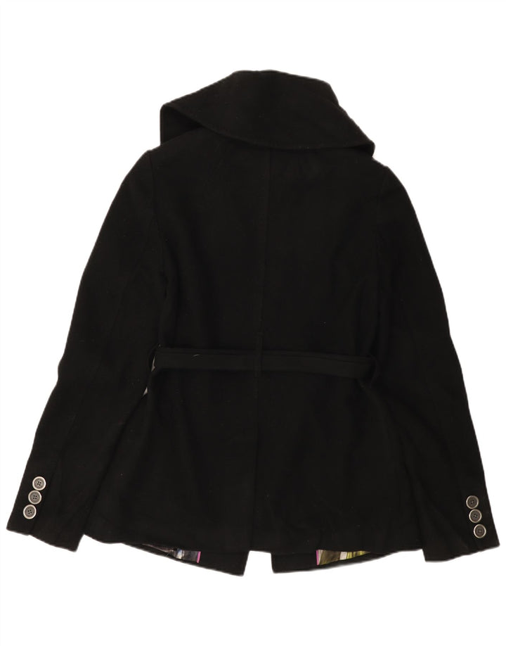 Trench da donna TED BAKER taglia 2 piccolo in lana nera