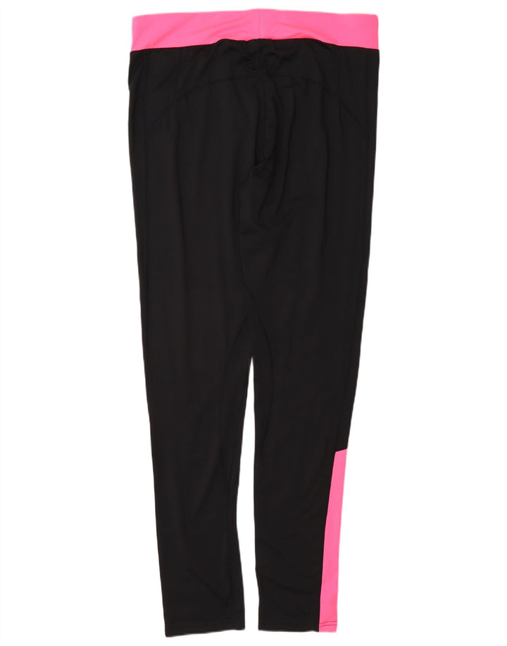 Leggings da donna Ellesse UK 16 Large Nero Colourblock Poliestere