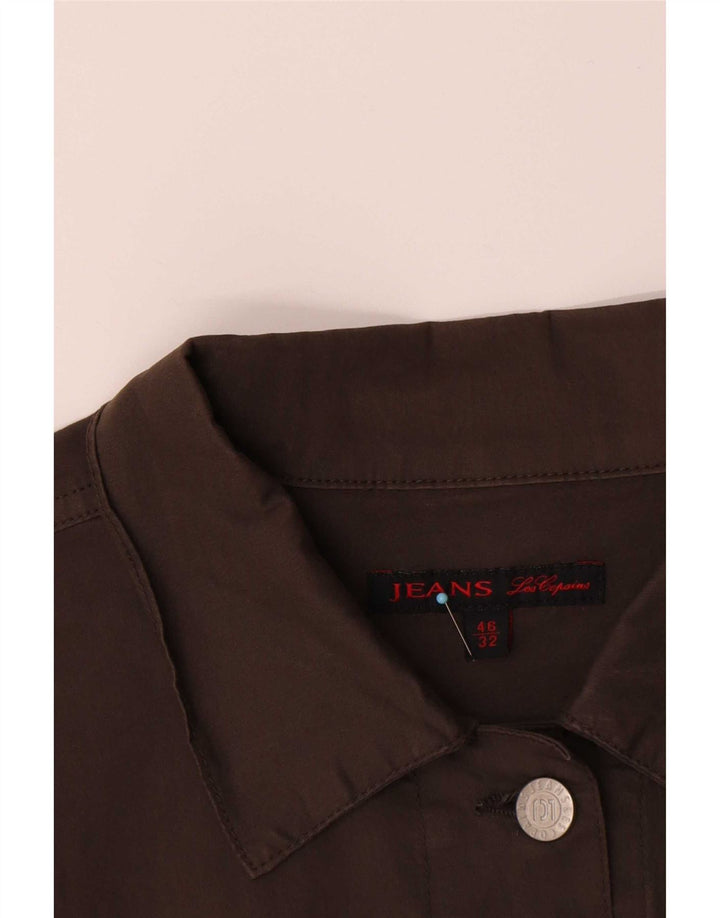 Giubbotto Bomber Donna Les Copains IT 46 Large Marrone Cotone