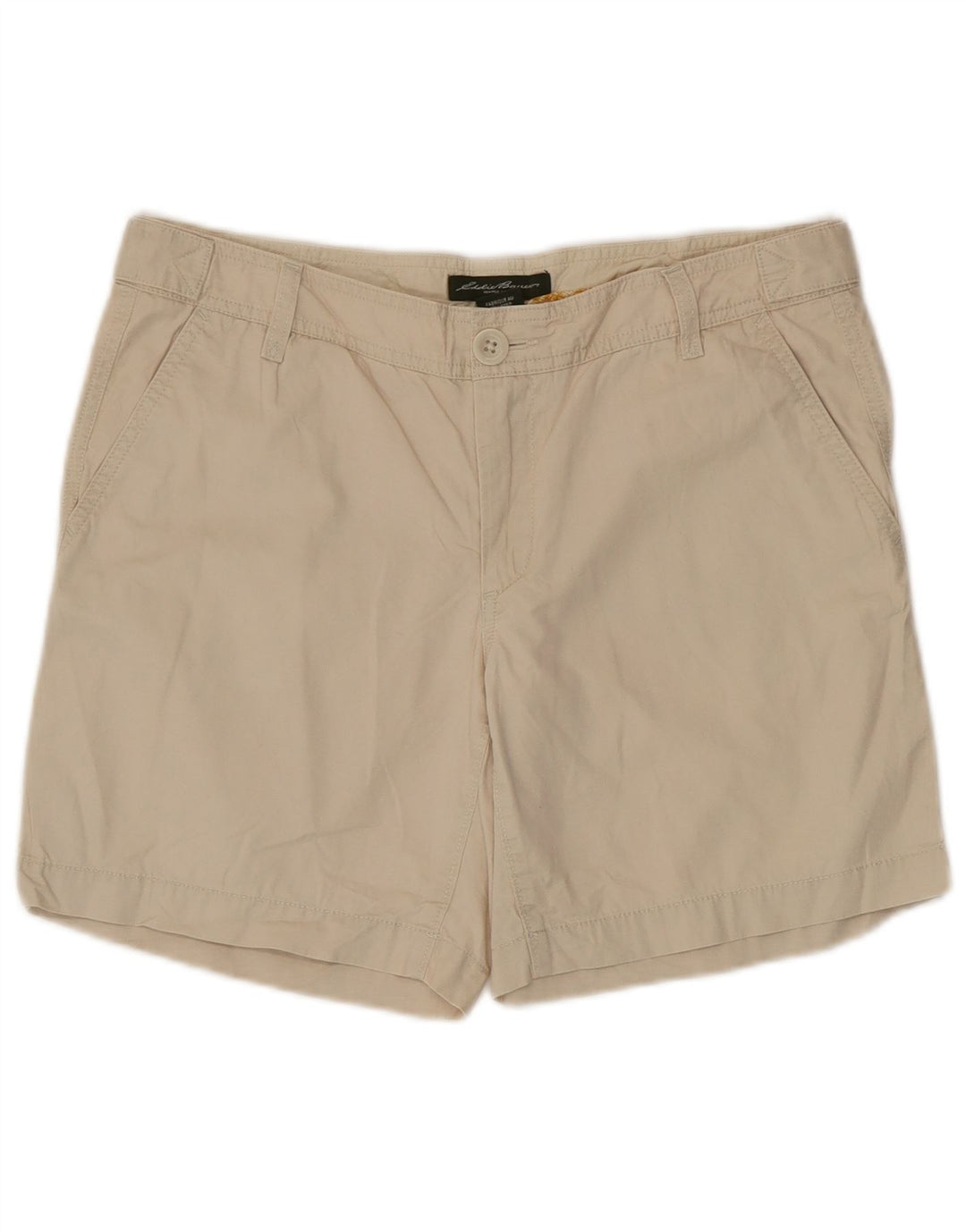 Pantaloncini chino da donna EDDIE BAUER US 6 medi W34 cotone beige